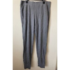 Nicole Miller Active Gray Mid Rise Pockets Womens Jogger Pants Size M Inseam 30